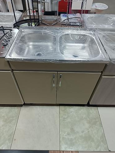 Mətbəx moykası. Qoşa çanaqlı mətbəx moykası. Çanaq. Moyka. Mətbəx