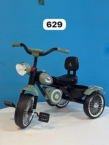 №: 16314 Məhsulun adı: Üçtəkərli velosiped Hello Kids, yaşıl, 1-3 yaş