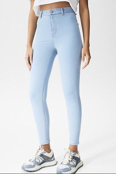 pull and: Джинсы, Скинни, PULL&BEAR, Турция, Высокая талия, Стрейч, S, M — 2