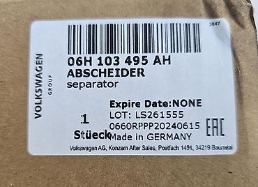 audi zapcastlari: Volkswagen/Audi orijinal yağ buxarı ayrıcı (PCV/Separator) - Original — 3