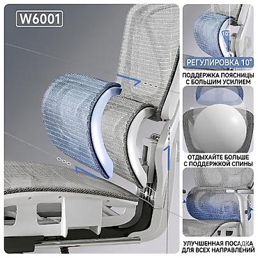 кресло комп: Игровое кресло, Новый, С колесиками, цвет - Белый, В рассрочку — 7