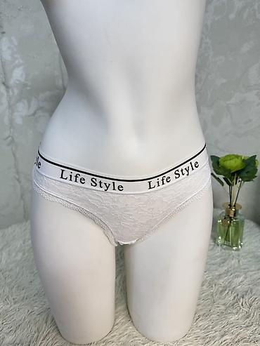 Трусики: Кружевные женские трусики-стринги Life Style Размер S - Модель — 10