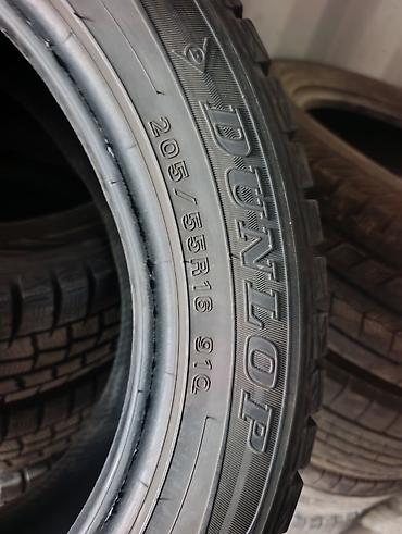 55: Шины 205 / 55 / R 16, Зима, Б/у, Комплект, Легковые, Япония, Dunlop — 2