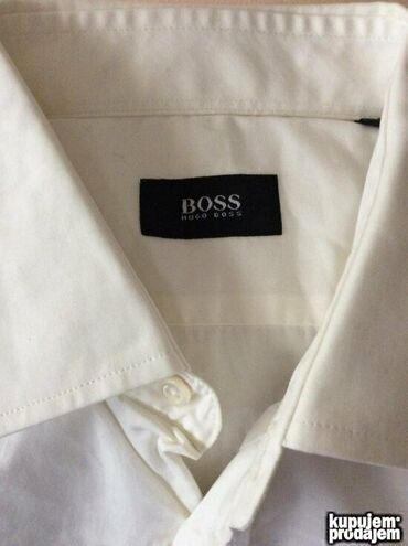 Košulje: Košulja Na duge rukave, M, Hugo Boss, bоја - Bela, Pamuk — 2