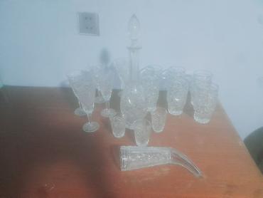 xrusta: Kənaqlı şüşə dəst 6 su, 6 şərab, 3 araq rumkası, 1 araq qrafin, 1 — 2