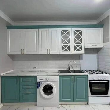 Sifarişlə mətbəx mebeli: Sifarişlə mətbəx dəsti, Özü çəkən petlələr, MDF, Kredit yoxdur, Pulsuz çatdırılma — 9