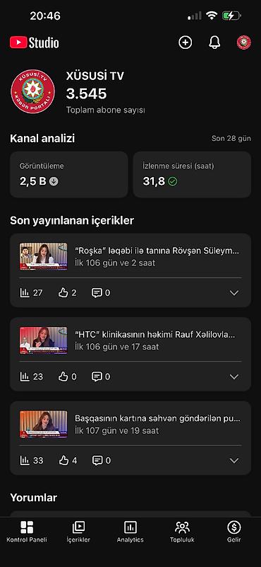 pubg hesap satis random: Təcili Youtube Kanalı satılır 3.400 aboms — 3