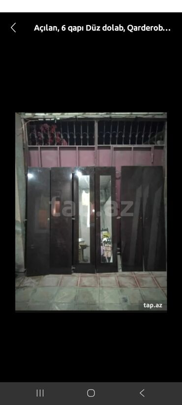 ev qapllar: İşlənmiş, Açılan, 6 qapı Düz dolab, Şifonyer