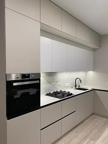 Кухонные гарнитуры: Кухонный гарнитур, Новый, цвет - Бежевый, ДСП, Бесплатная доставка — 5