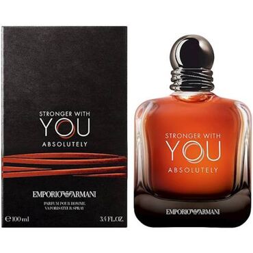 Ətriyyat: Giorgio Armani Stronger With You Absolutely kişilər üçün ətir suyu 100