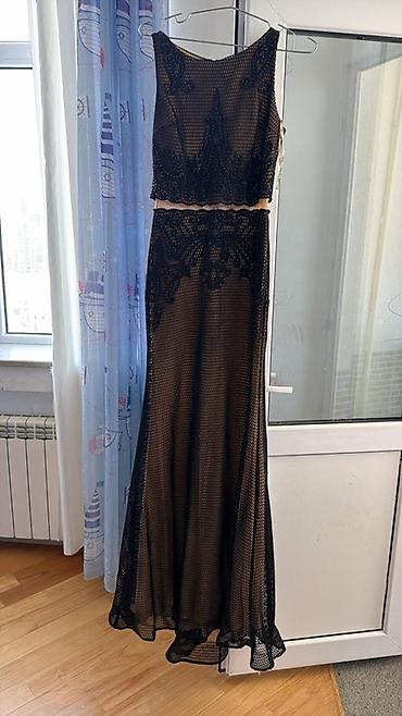 alt geyim: Qara krujeva detallı gecə/libas geyimi - Model: İki hissə kimi — 1