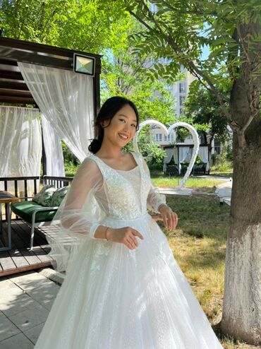 аренда платя: Свадебное платье, цвет - Айвори