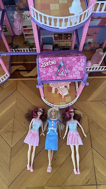 kamaz oyuncaqlari: Большой многоуровневый дом Barbie + 3 куклы в подарок. Очень большой — 2