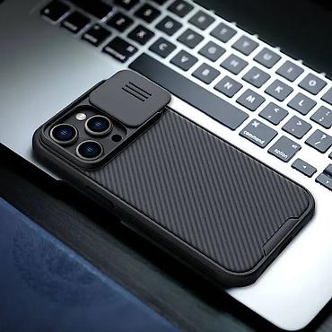 Maske i futrole za telefone: Maska Nillkin CamShield Pro za iPhone 14 Pro 6.1 crna. Uz brzu dostavu — 9