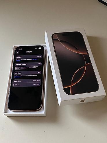 airpods orginal: IPhone 16 Pro, 256 GB, Desert Titanium, Simsiz şarj, Face ID — 8
