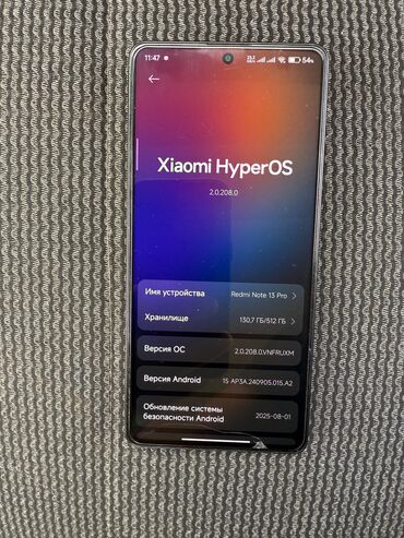 kofe maşını: Redmi Note 13 Pro, 512 ГБ, цвет - Черный, С документами