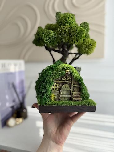 Декоративные цветы: Деревья-бонсай из натурального стабилизированного мха🌳 -это — 86