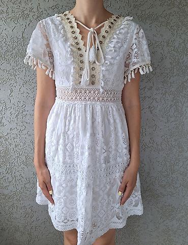 Haljine: Italijanska haljina brenda Vincenove u boho stilu, bogata bela čipka — 3