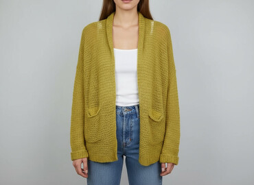 sweter oversize: Kardigan damski, rozmiar One size