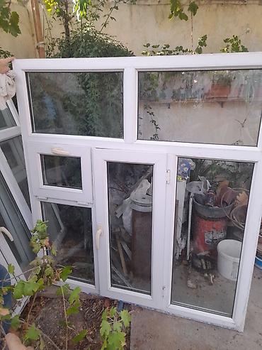 PVC pəncərə-balkon qapısı dəsti salam .böyükdən 3 dənədi,balacadan 2