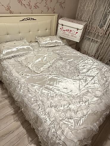 Örtüklər: Yataq üçün Yeni Qaşlı rəng - Ağ Yataq örtüyü, Ödənişli çatdırılma — 3