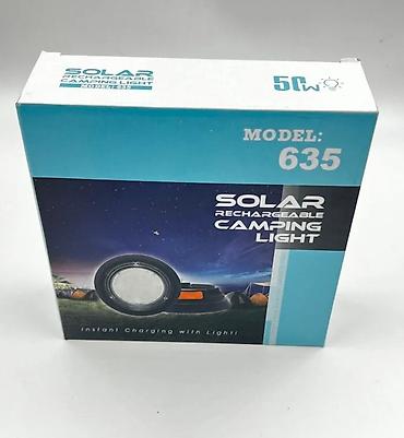Günəş lampaları: Asma işıq qara panelli Z-635 Bu, solar enerjili və şarj edilə bilən — 4