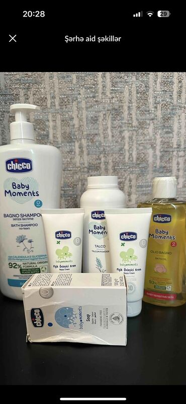 uşaq eşyaları: Chicco uşaq baxım məhsulları set olaraq satılır əlimdə 5 komplekt var