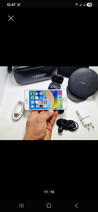 Apple iPhone: IPhone 8, Б/у, 256 ГБ, Золотой, Наушники, 100 % — 9