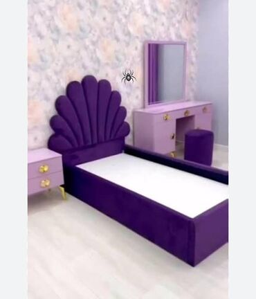 işlenmiş metbext mebelleri: Новый, Односпальная кровать, С матрасом