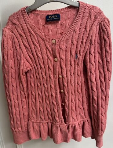 Kardiqanlar, jaketlər: Polo Ralph Lauren brendinə məxsus, qızılgül rəngində toxunma jaket