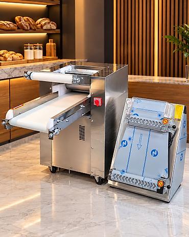 popqorum aparatı: 🥐 Peşəkar Xəmir Açma və Xəmir Formalaşdırma Avadanlıqları – Satışda! — 2