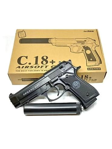 oyunca: Məhsul: SHUANG WEI C.18 Airsoft tapança Xüsusiyyətlər: - Kalibr: 6 mm — 2