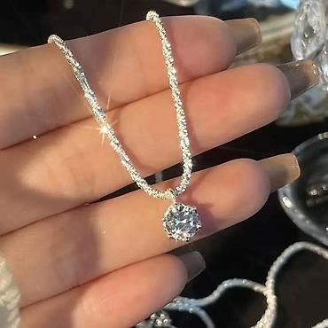 mts satic smartic za decu: Elegantna ogrlica sa blistavim privjeskom - Materijal: sjajni metal — 2