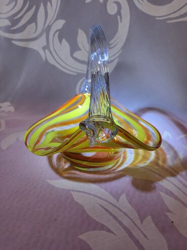 Činije: Murano nova korpa,rucni rad 70te. Murano korpa,duvano staklo,sve na — 6