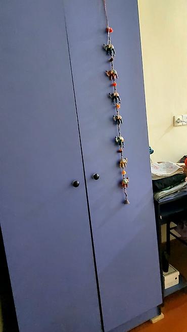 Шкафы: Mavi ikiqapılı paltar şkafı - Rəng: tünd mavi - Korpus: düz, minimal — 3