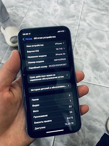 айфон телфон: IPhone Xr, Новый, 64 ГБ, Голубой, Защитное стекло, Чехол, 77 % — 7
