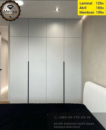 Çəngəllər: Yeni, Açılan, 4 qapılı Düz dolab, Qarderob, paltar dolabı