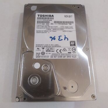 сколько стоит жесткий диск: Накопитель, Б/у, Toshiba, HDD, 3 ТБ, 3.5", Для ПК