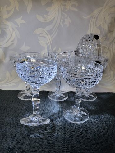 Čaše: Case kristal Zajecar za vino,rucni rad iz 70ih.godina. Case za — 3