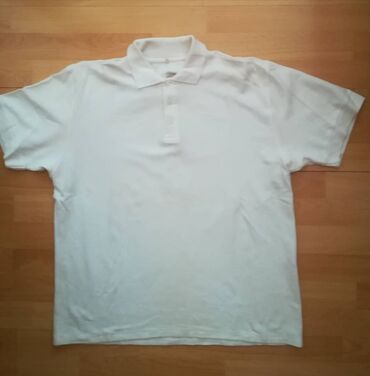 hugo boss musko odelo: Majica vel XXL, bela kragnom, pamučna, obim grudi114 cm, dužina 70