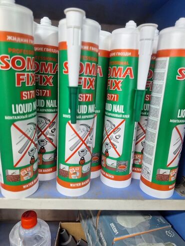 строительный клей: Монтажный акриловый клей Soma Fix S171 "Жидкие гвозди" на водной