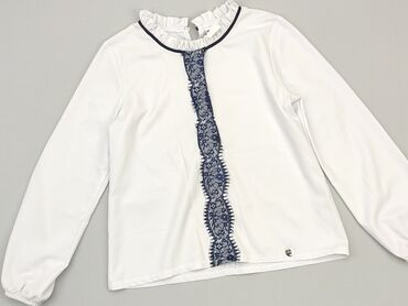 bluzki z eko skóry: Bluzka, 12 lat, 146-152 cm, stan - Dobry