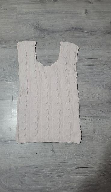pull and bear torbe: Pletena ženska majica/bezrukavnik u nežno svetloružičastoj nijansi — 1