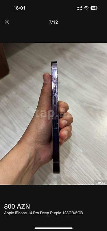 Apple iPhone: IPhone 14 Pro, 128 GB, Deep Purple — 9