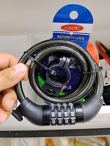 Велосипедный кодовый замок-трос Security Lock. Надёжный тросовый