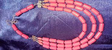 Ogrlice: Ručno rađene ogrlice – razni modeli - Set od zlatno‑braon perli — 33