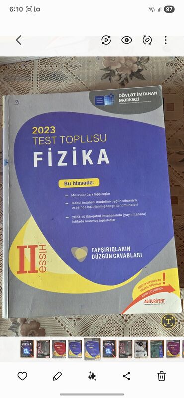 fizika 8 ci sinif derslik pdf yukle: Физика Тесты 11 класс, ГЭЦ, 2 часть, 2023 год