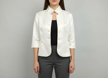 eleganckie bluzki plus size: Women's blazer, size M