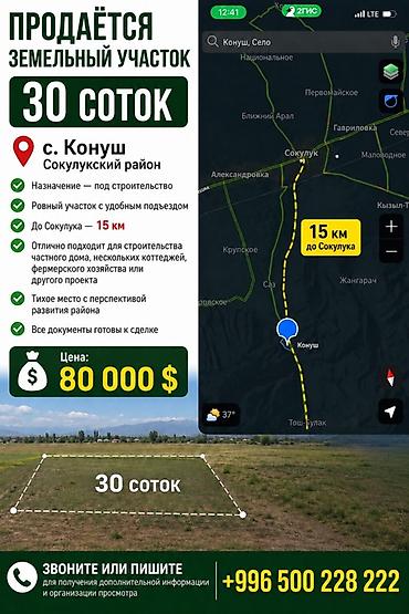 1 bedroom: 30 соток, Для сельского хозяйства, Договор купли-продажи, Красная книга, Тех паспорт — 1