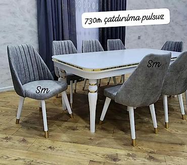 Masa və oturacaq dəstləri: Mətbəx üçün, Açılmayan, Dördbucaq masa, 2 stul — 10